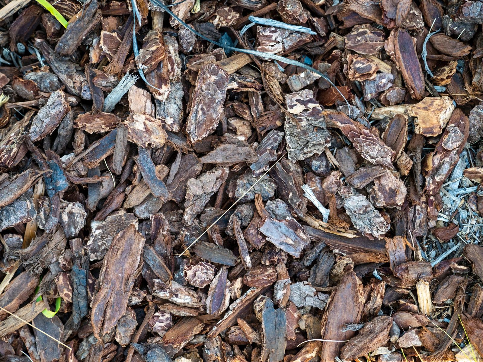 Fresh mulch installation
